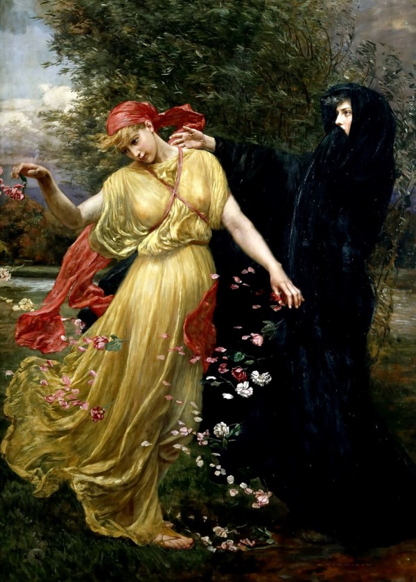 At the first touch of Winter Summer fades away by Valentine Cameron Prinsep